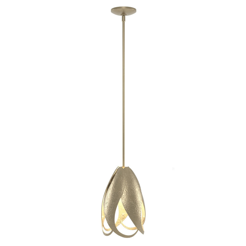 Hubbardton Forge 188770-SKT-MULT-84 One Light Mini Pendant, Soft Gold