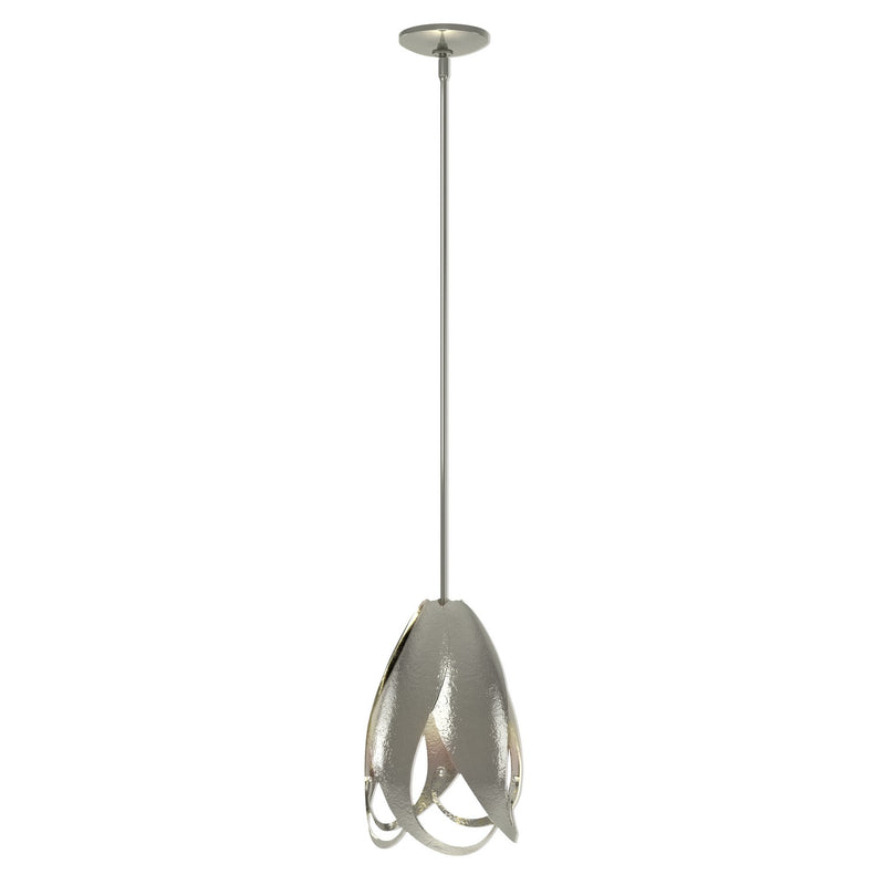 Hubbardton Forge 188770-SKT-MULT-85 One Light Mini Pendant, Sterling