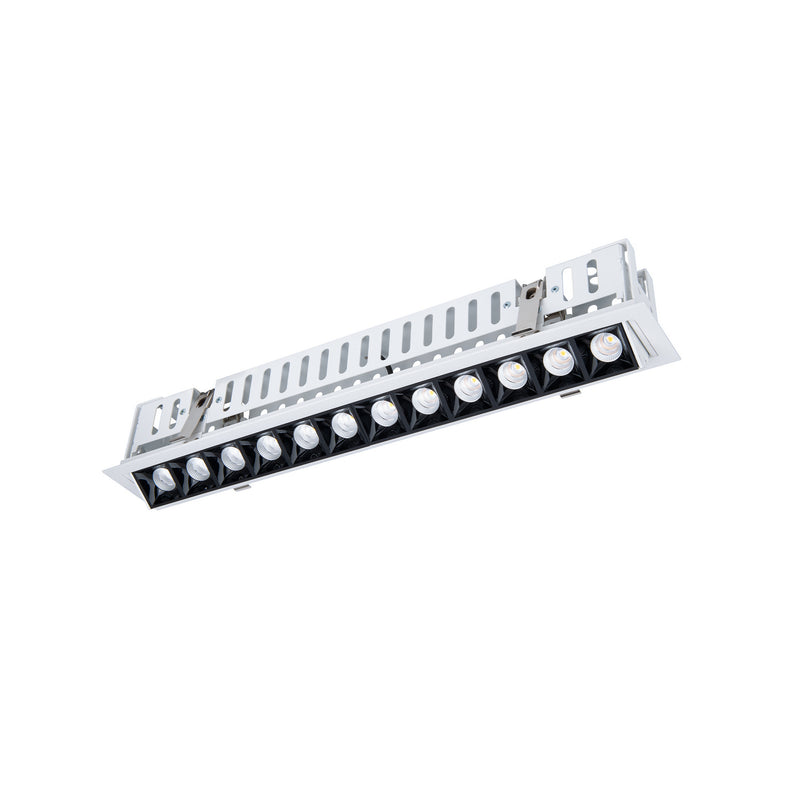 W.A.C. Lighting R1GAT12-N940-BKWT LED Adjustable Trim, Black/White
