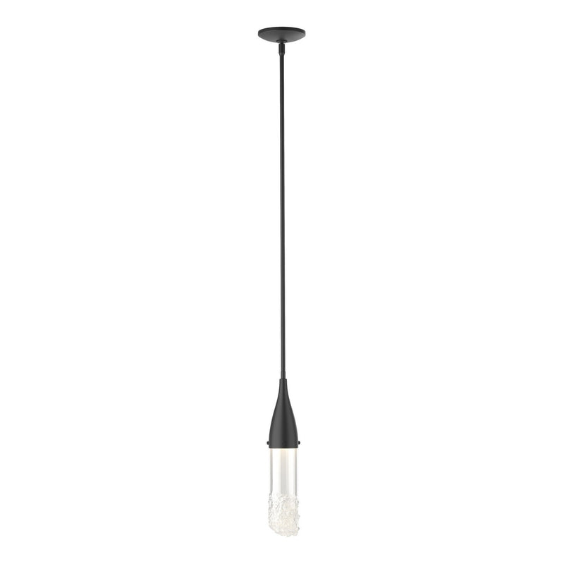 Hubbardton Forge 188900-SKT-MULT-10-ZM0617 One Light Mini Pendant, Black