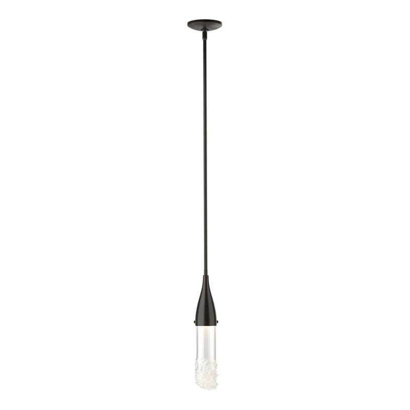 Hubbardton Forge 188900-SKT-MULT-14-ZM0617 One Light Mini Pendant, Oil Rubbed Bronze
