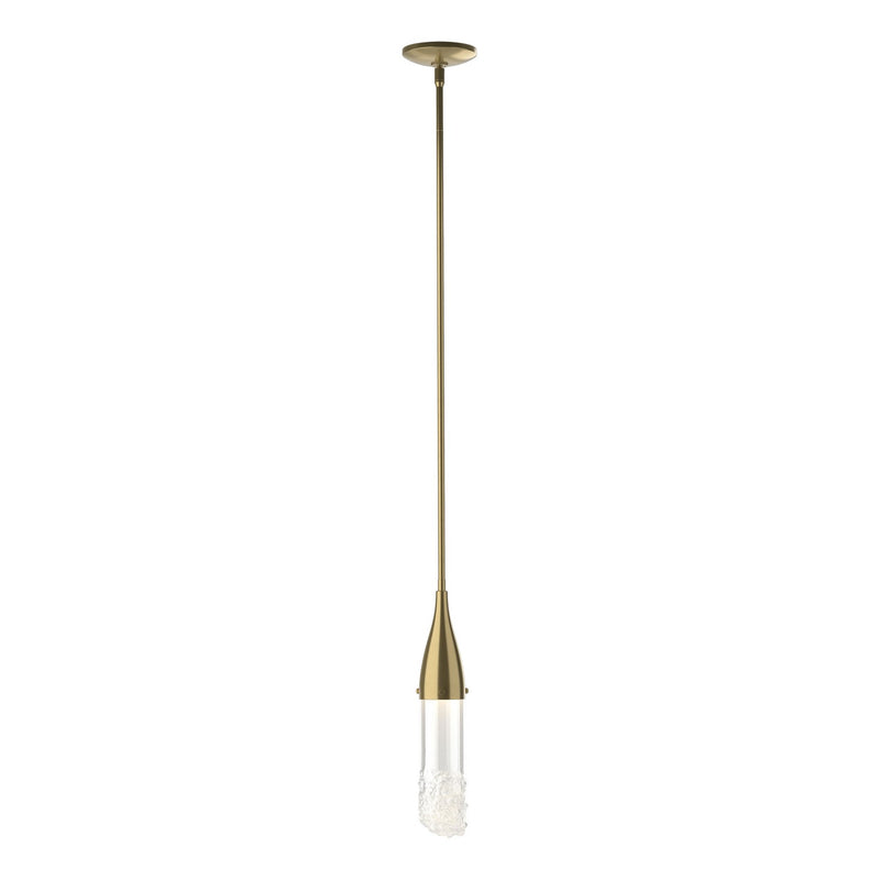 Hubbardton Forge 188900-SKT-MULT-86-ZM0617 One Light Mini Pendant, Modern Brass