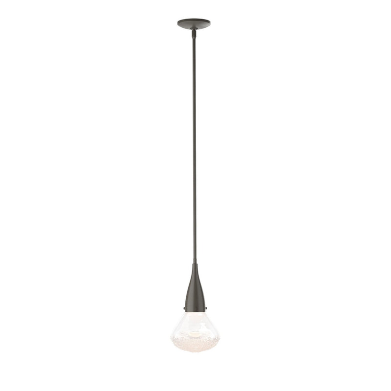 Hubbardton Forge 188902-SKT-MULT-07-ZM0676 One Light Mini Pendant, Dark Smoke