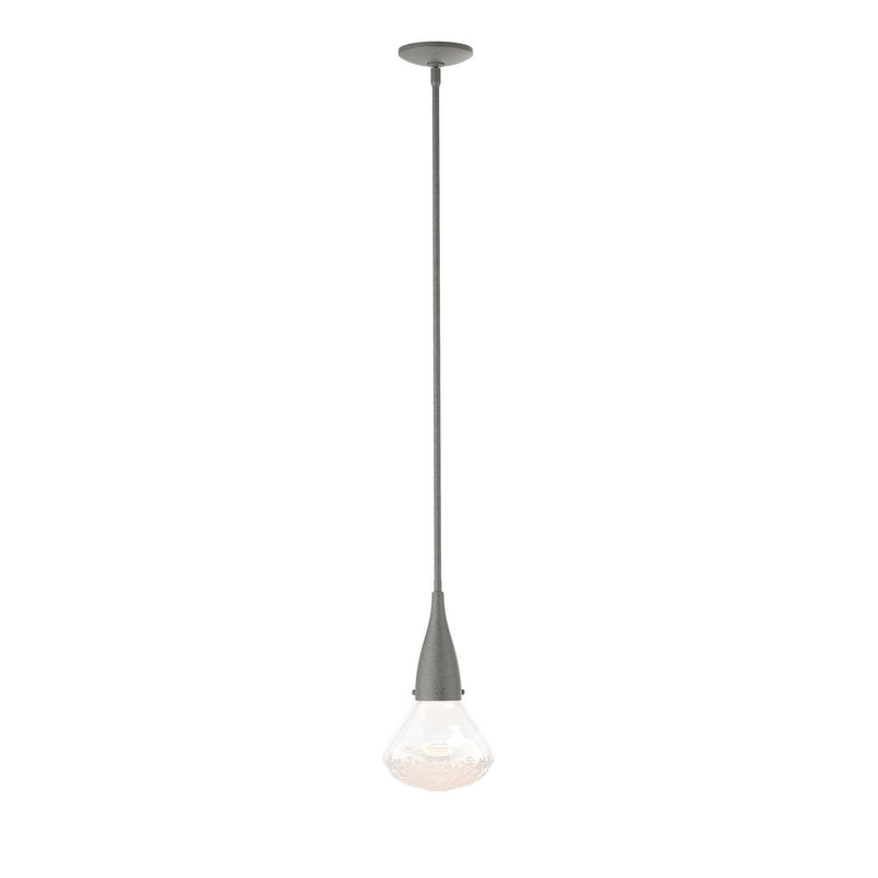 Hubbardton Forge 188902-SKT-MULT-20-ZM0676 One Light Mini Pendant, Natural Iron