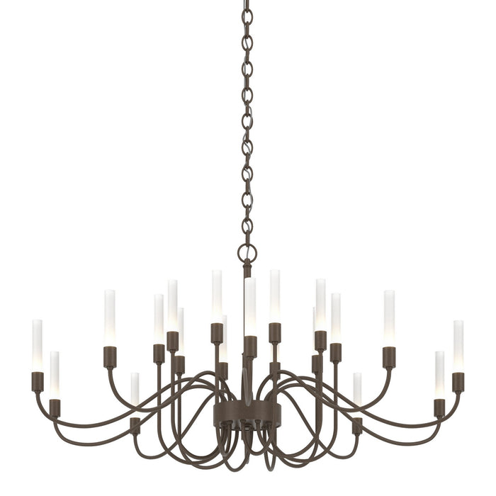Hubbardton Forge 192043-SKT-05 20 Light Chandelier, Bronze