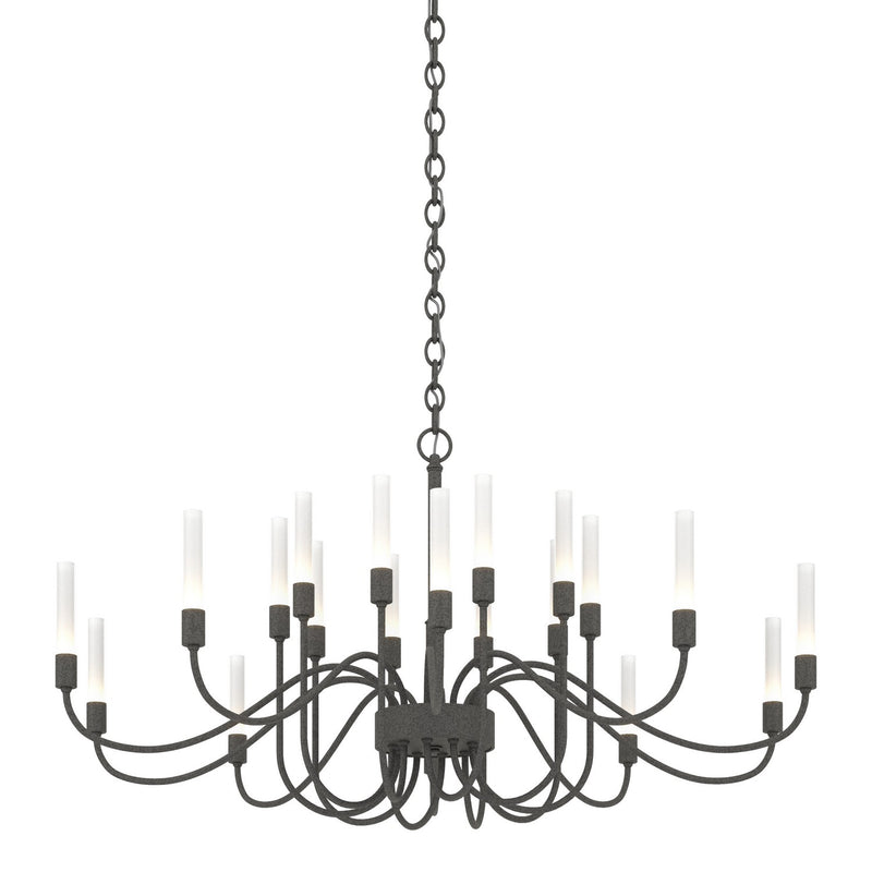 Hubbardton Forge 192043-SKT-20 20 Light Chandelier, Natural Iron