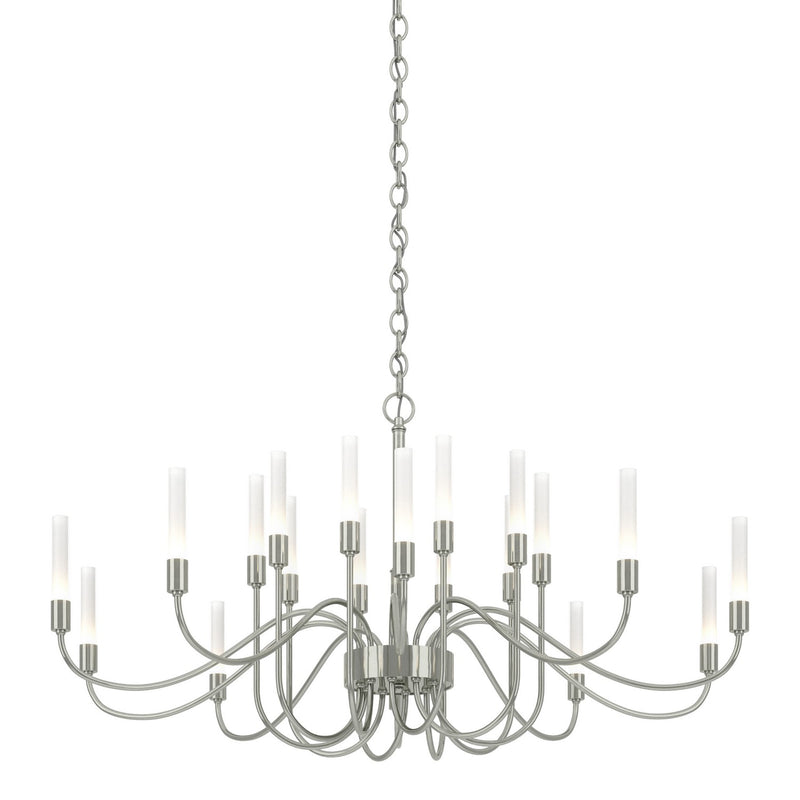 Hubbardton Forge 192043-SKT-85 20 Light Chandelier, Sterling