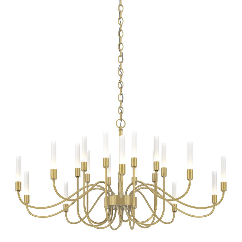 Hubbardton Forge 192043-SKT-86 20 Light Chandelier, Modern Brass