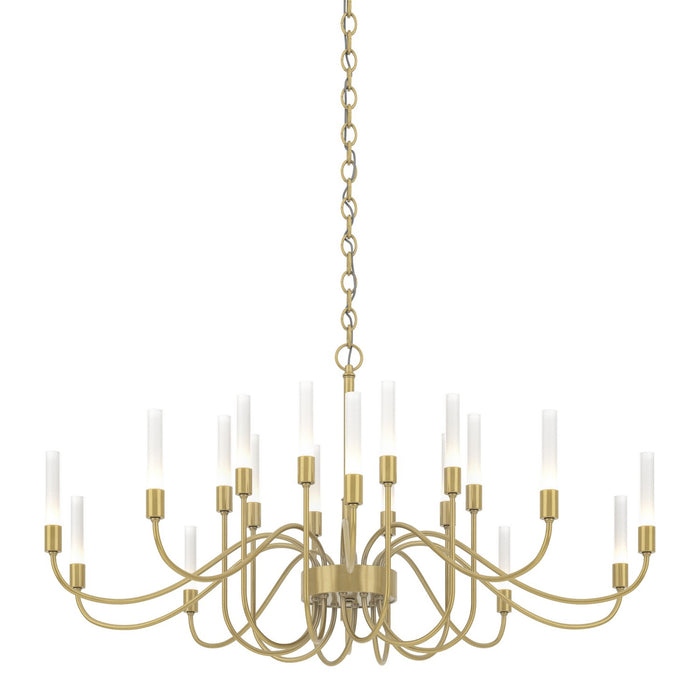 Hubbardton Forge 192043-SKT-86 20 Light Chandelier, Modern Brass