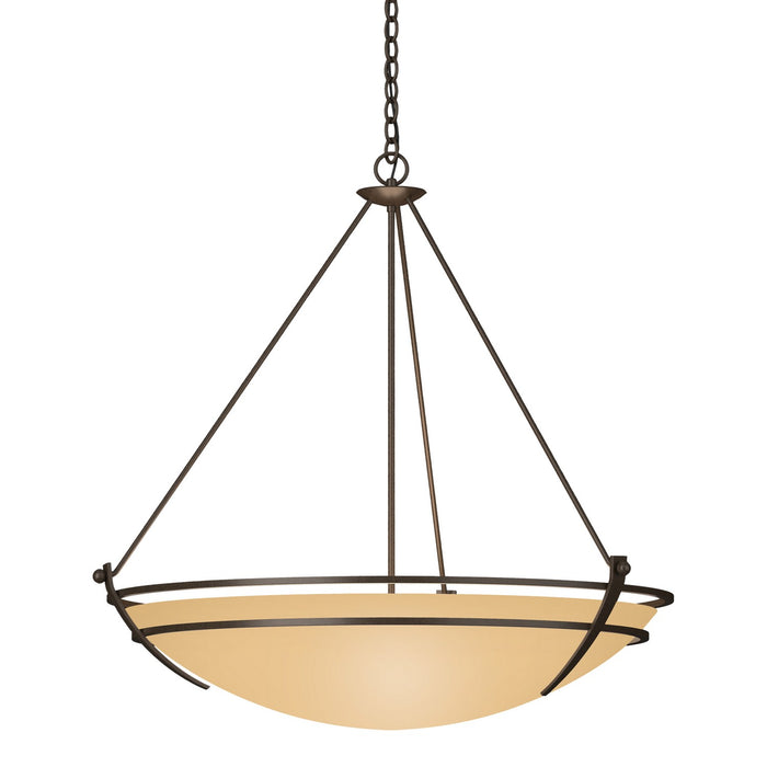 Hubbardton Forge 194431-SKT-05-SS0170 Three Light Chandelier, Bronze