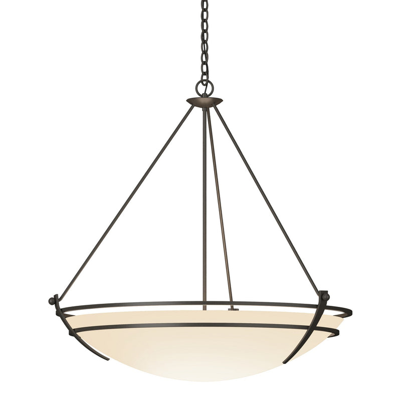 Hubbardton Forge 194431-SKT-07-GG0170 Three Light Chandelier, Dark Smoke