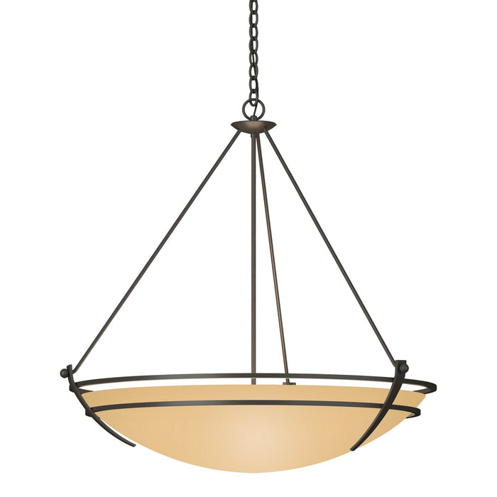 Hubbardton Forge 194431-SKT-07-SS0170 Three Light Chandelier, Dark Smoke