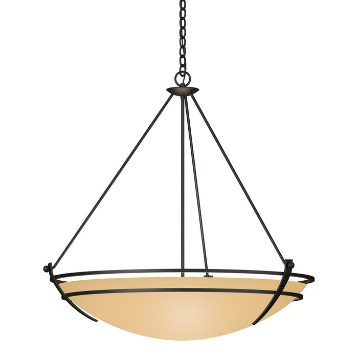 Hubbardton Forge 194431-SKT-10-SS0170 Three Light Chandelier, Black