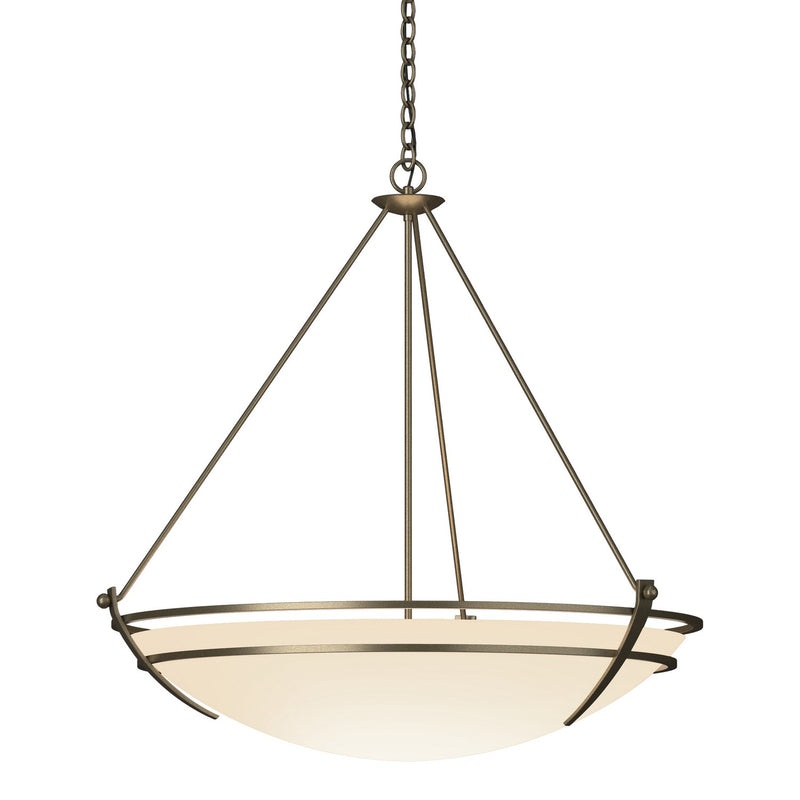 Hubbardton Forge 194431-SKT-84-GG0170 Three Light Chandelier, Soft Gold