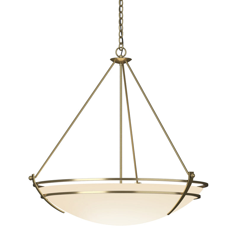 Hubbardton Forge 194431-SKT-86-GG0170 Three Light Pendant, Modern Brass