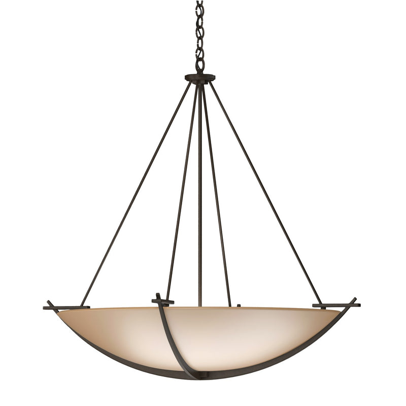 Hubbardton Forge 194531-SKT-05-SS0170 Three Light Chandelier, Bronze