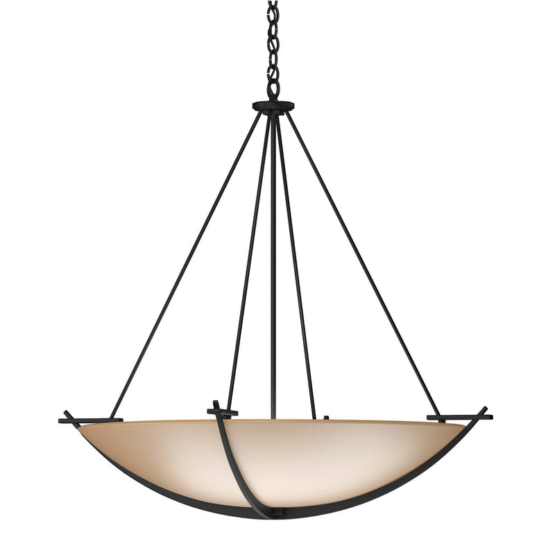 Hubbardton Forge 194531-SKT-10-SS0170 Three Light Chandelier, Black