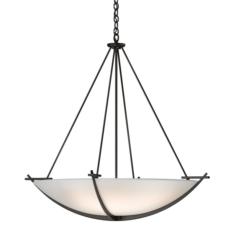 Hubbardton Forge 194531-SKT-14-GG0170 Three Light Pendant, Oil Rubbed Bronze