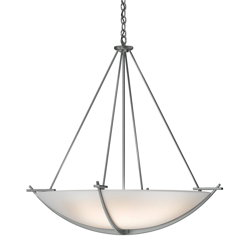 Hubbardton Forge 194531-SKT-82-GG0170 Three Light Chandelier, Vintage Platinum