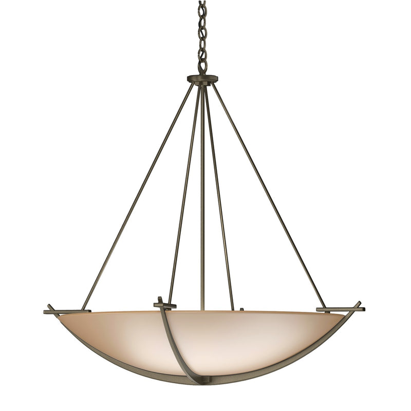 Hubbardton Forge 194531-SKT-84-SS0170 Three Light Chandelier, Soft Gold