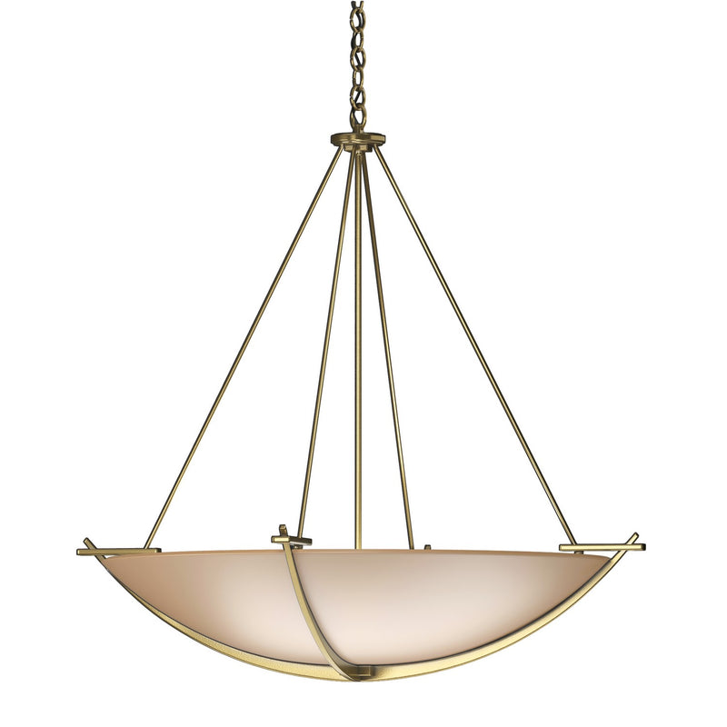 Hubbardton Forge 194531-SKT-86-SS0170 Three Light Pendant, Modern Brass