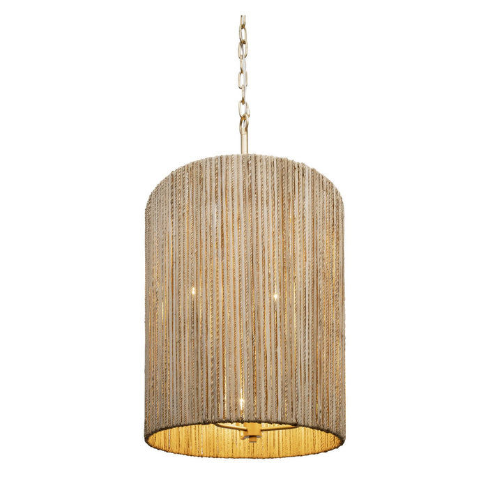 Varaluz 391F06FG Six Light Foyer Pendant, French Gold