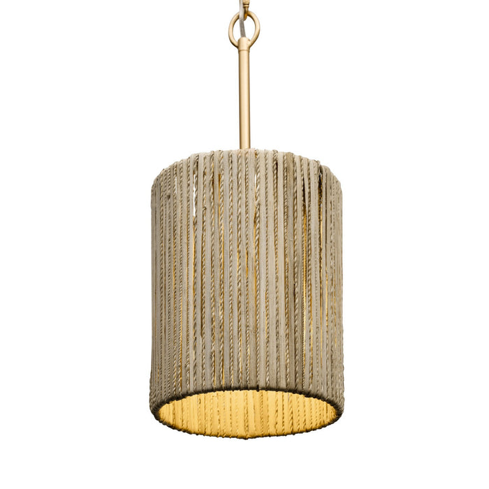 Varaluz 391M01FG One Light Mini Pendant, French Gold