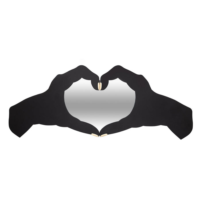 Varaluz 407MI09MBFG Mirror, Matte Black/French Gold