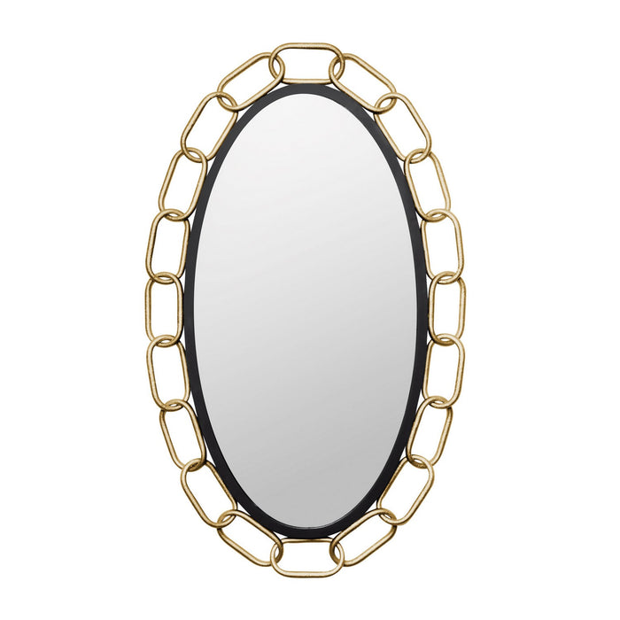 Varaluz 444MI24MBTG Mirror, Matte Black/Textured Gold