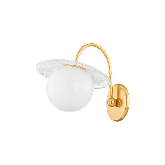 Hudson Valley 1831-AGB One Light Wall Sconce, Aged Brass
