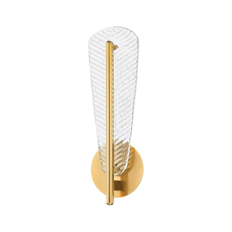 Hudson Valley 2318-AGB LED Wall Sconce, Aged Brass
