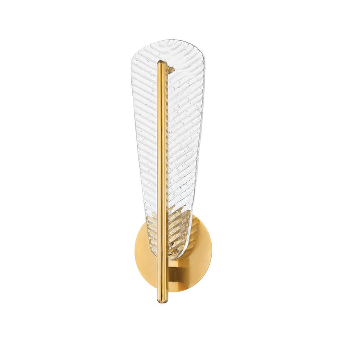 Hudson Valley 2318-AGB LED Wall Sconce, Aged Brass
