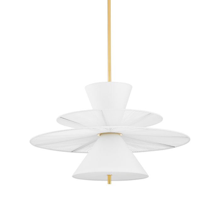 Hudson Valley 2630-AGB Two Light Pendant, Aged Brass