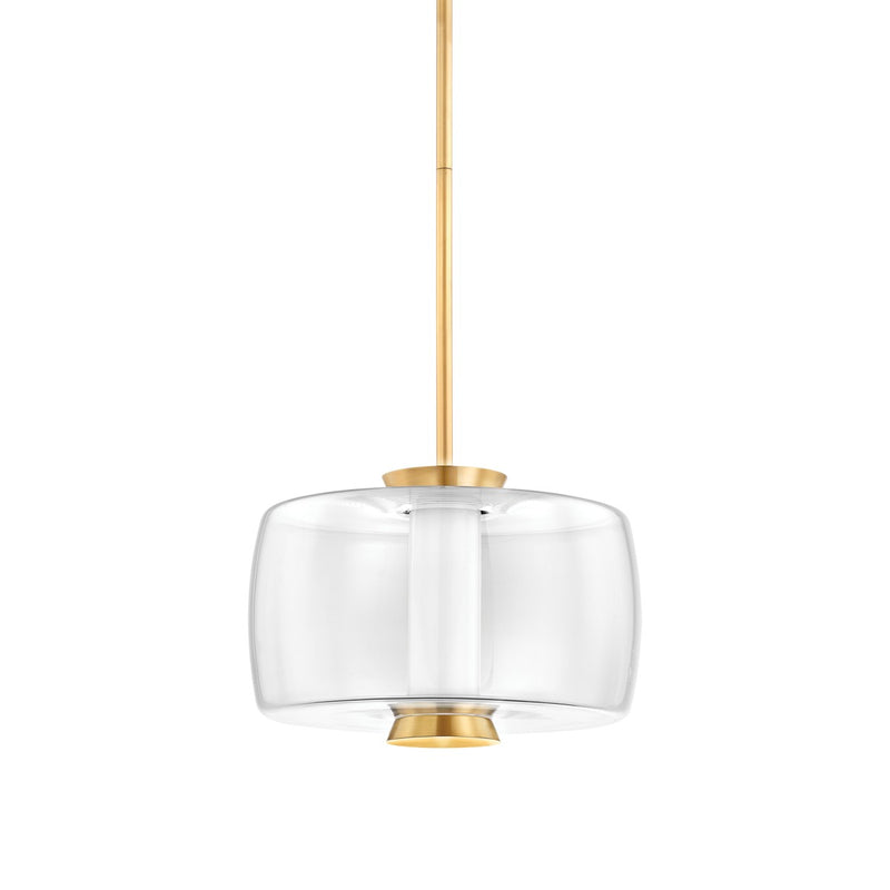 Hudson Valley 2815-AGB LED Pendant, Aged Brass
