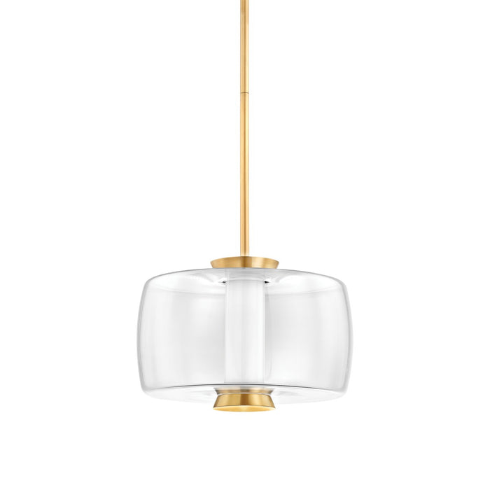 Hudson Valley 2815-AGB LED Pendant, Aged Brass