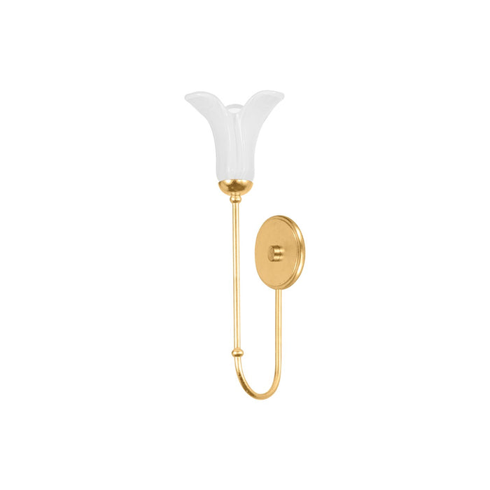 Hudson Valley 3341-VGL One Light Wall Sconce, Vintage Gold Leaf