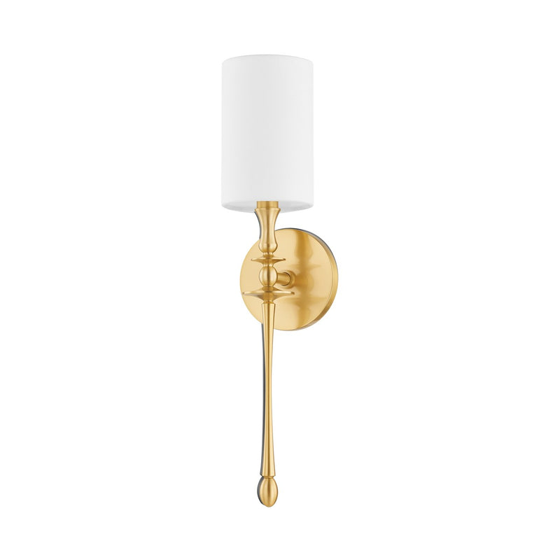 Hudson Valley 3720-AGB One Light Wall Sconce, Aged Brass