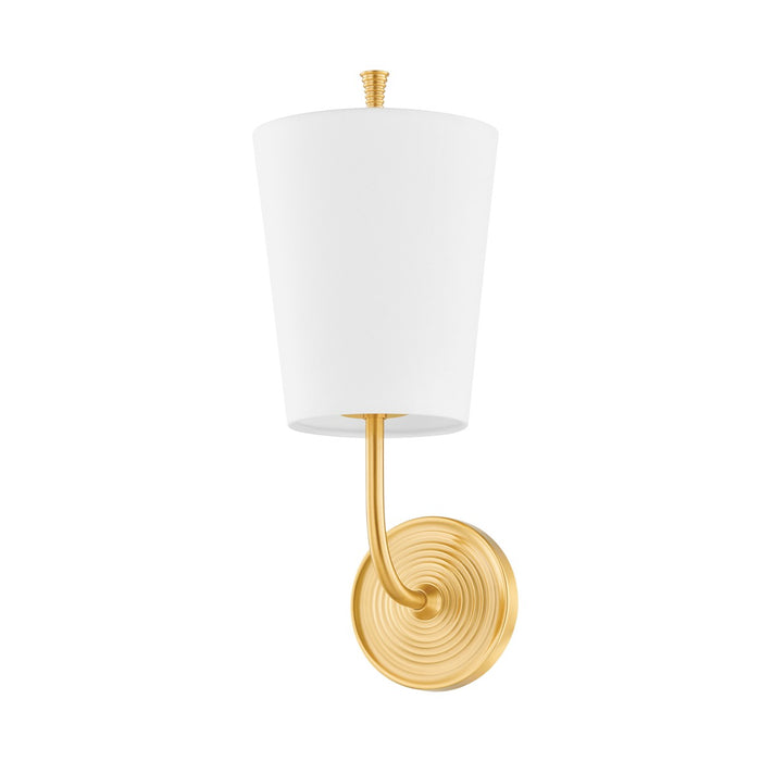 Hudson Valley 4116-AGB One Light Wall Sconce, Aged Brass