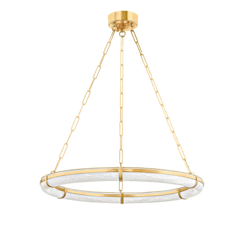 Hudson Valley 5130-AGB LED Chandelier, Aged Brass
