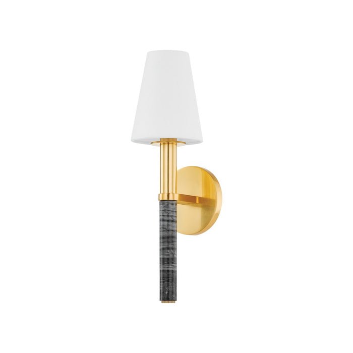 Hudson Valley 5616-AGB One Light Wall Sconce, Aged Brass