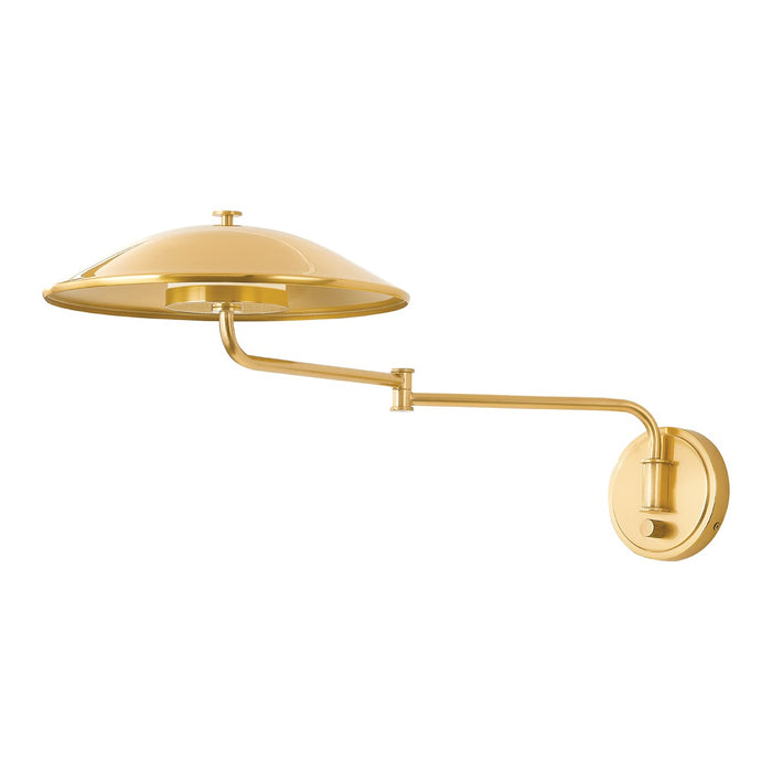 Hudson Valley 6910-AGB LED Wall Sconce, Aged Brass
