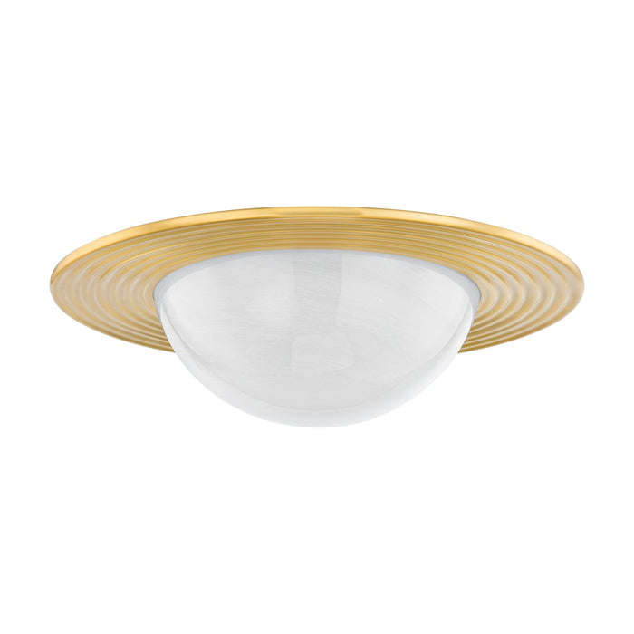 Hudson Valley 7123-AGB LED Flush Mount, Aged Brass