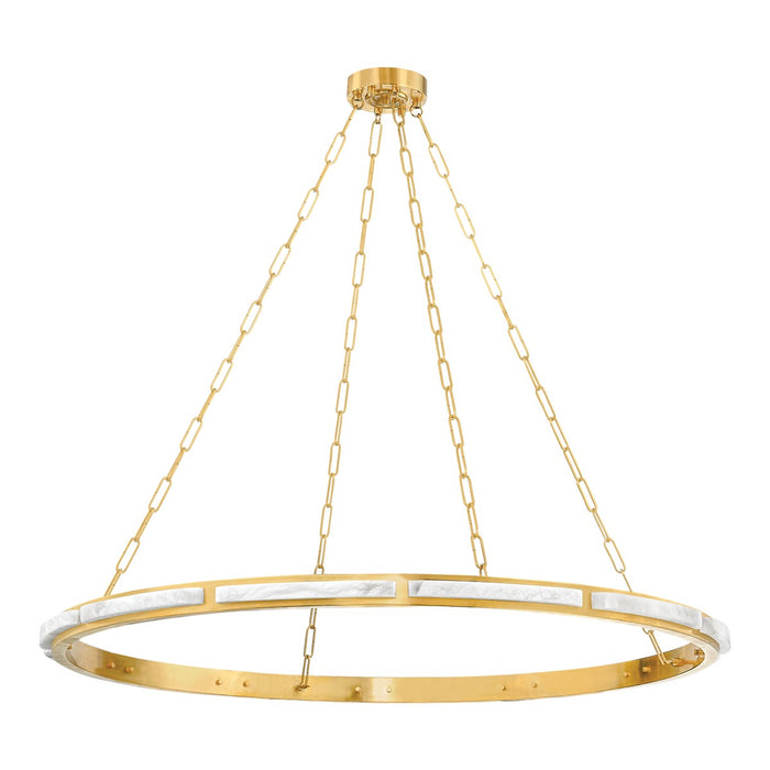 Hudson Valley 8148-AGB LED Chandelier, Aged Brass