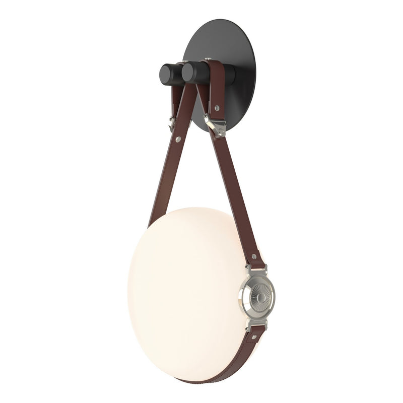 Hubbardton Forge 201030-LED-10-24-LB-NL-GG0672 LED Wall Sconce, Black