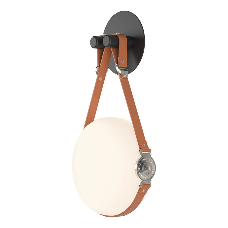 Hubbardton Forge 201030-LED-10-24-LC-HF-GG0672 LED Wall Sconce, Black