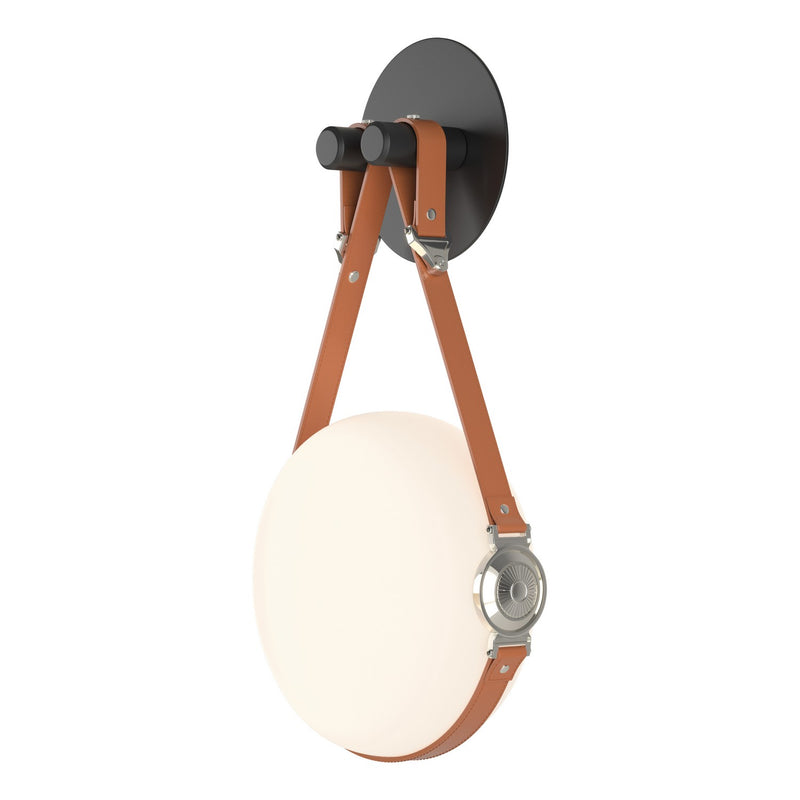 Hubbardton Forge 201030-LED-10-24-LC-NL-GG0672 LED Wall Sconce, Black