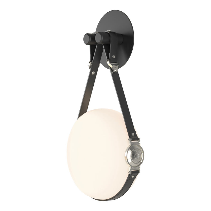 Hubbardton Forge 201030-LED-10-24-LK-NL-GG0672 LED Wall Sconce, Black