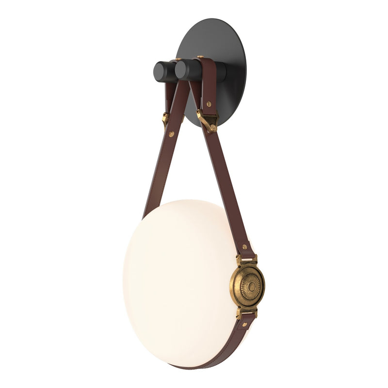 Hubbardton Forge 201030-LED-10-27-LB-NL-GG0672 LED Wall Sconce, Black