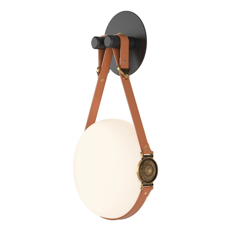 Hubbardton Forge 201030-LED-10-27-LC-HF-GG0672 LED Wall Sconce, Black