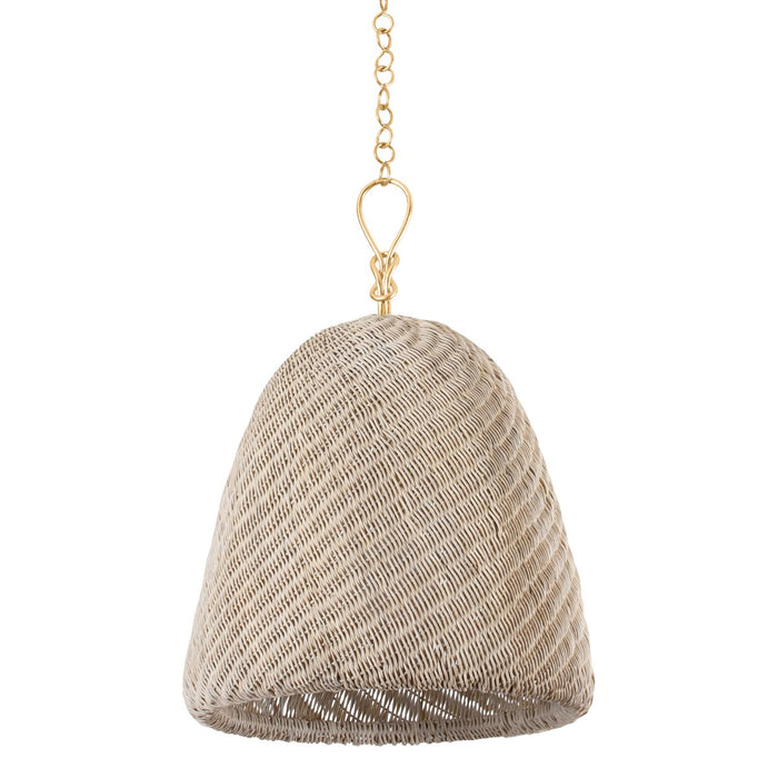 Hudson Valley BKO1301-GL One Light Pendant, Gold Leaf